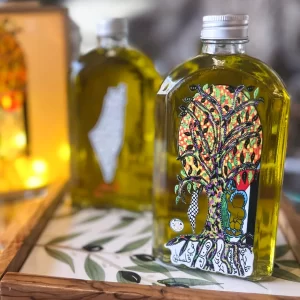 Pure Palestinian Olive Oil in Artistic Bottle