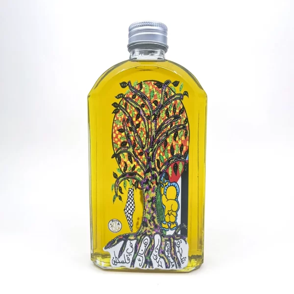 Pure Palestinian Olive Oil in Artistic Bottle