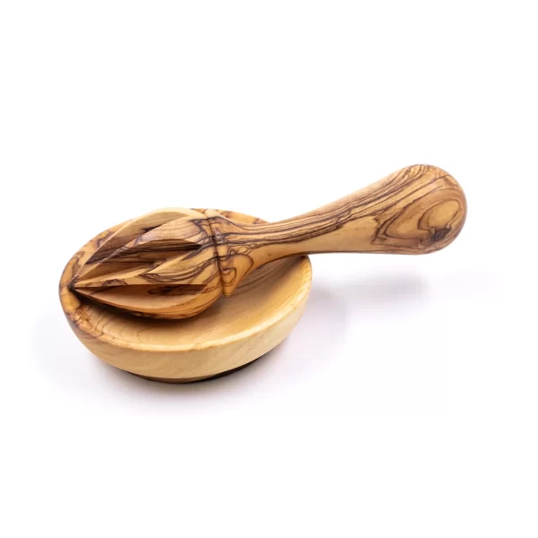 Olive Wood Dish and Lemon Reamer