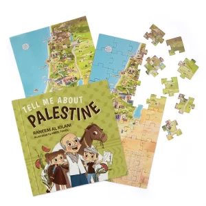 Map of Palestine Junior Kids Puzzle X Tell me about Palestine kids book